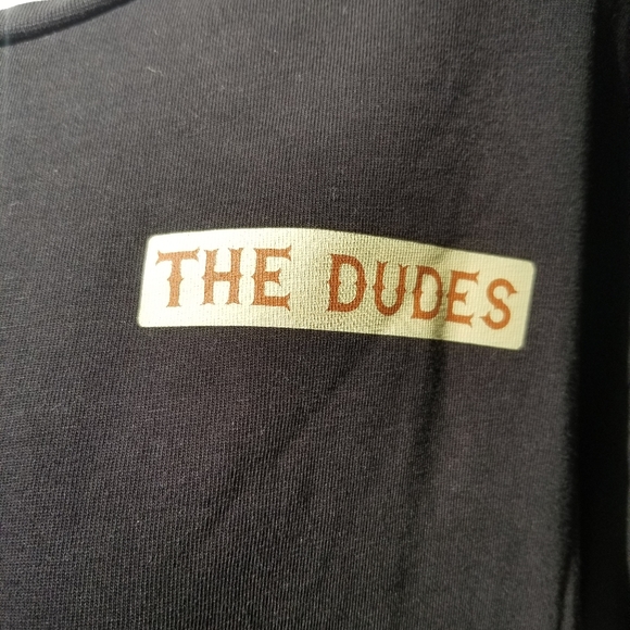 The Dudes Bacon & Cheeseburgers T shirt L - Picture 3 of 3